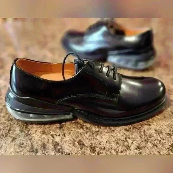 Jiniwu Vanguard Men's Black Leather Derby Shoes Size EU40 / US10 NWOB - Picture 1 of 9